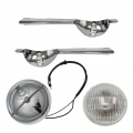 1965 GT MUSTANG FOG LAMP BAR KITS, Without Grille Horse Assembly,